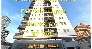 👉 Corner Condo 2 Bedrooms and 2 Bathrooms at L residence Boeng Trobek 2 Urgent Sale UNDER MARKET PRICE!