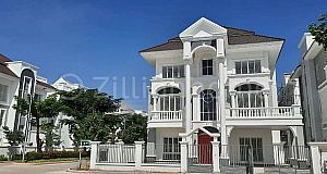 Queen villa corner for sale at Borey Phnom Penh Thmey Elite Park 2. វីឡាឃ្វីនកែងសួន សម្រាប់លក់ (បុរីភ្នំពេញថ្មី អេលីតផាក2)  (c-8486)