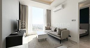 Higher Floor 2bedroom Fully Furnished condo at J-Tower 2