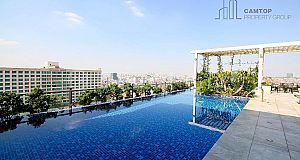 1BR Serviced Apartment With Gym And Swimming Pool In Phnom Penh